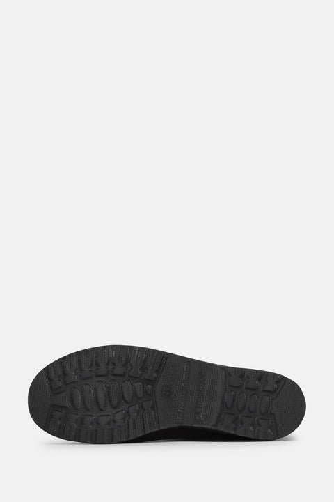 Short Lace-up Rubber Boot in Ganache