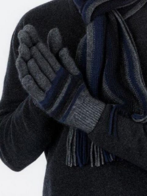 Stripe Glove in Graphite