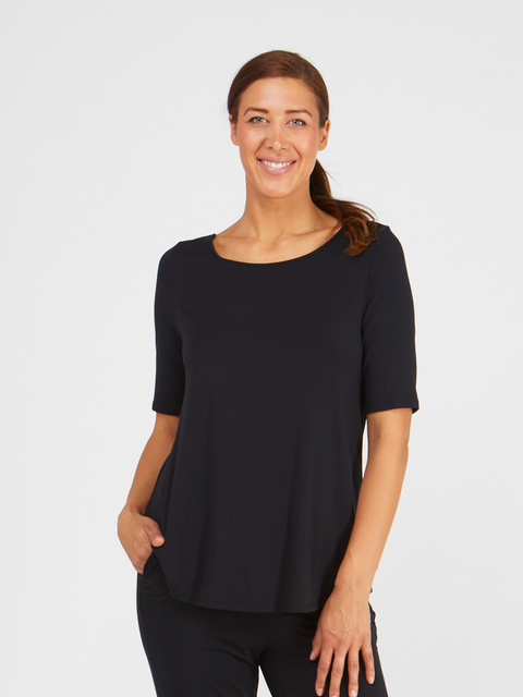 Elbow Swing Tee in Black