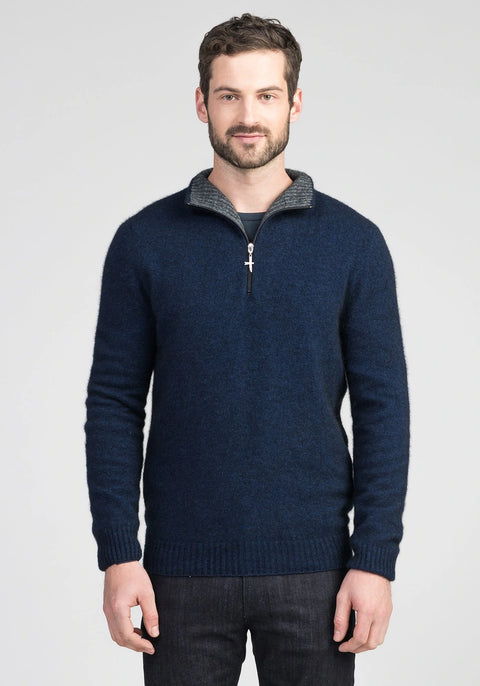 Estuary Half Zip in Zephyr