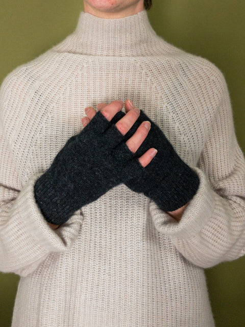 Merino Possum Fingerless Gloves in Assorted Colours