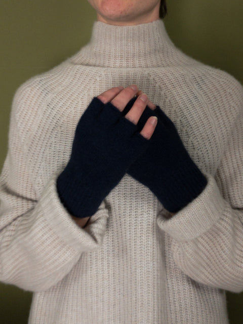 Merino Possum Fingerless Gloves in Assorted Colours